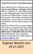 Eigener Bericht vom 28.01.2021