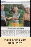 Hallo Erding vom 04.08.2021